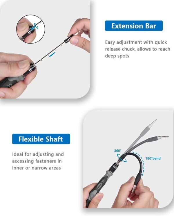 SHOWPIN 122 in 1 Precision Pc Screwdriver Equipment, La... - Image 4