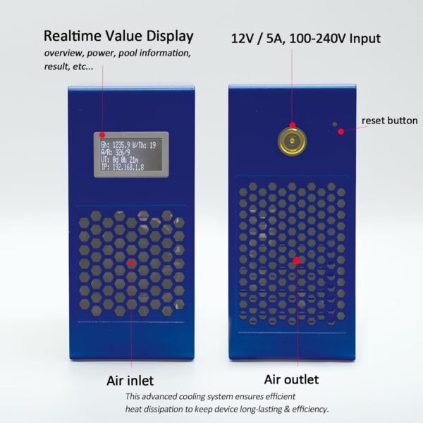 Fortunate Miner LV07 MB1366 Chip Residence Bitcoins Miner 1T H/S... - Image 4
