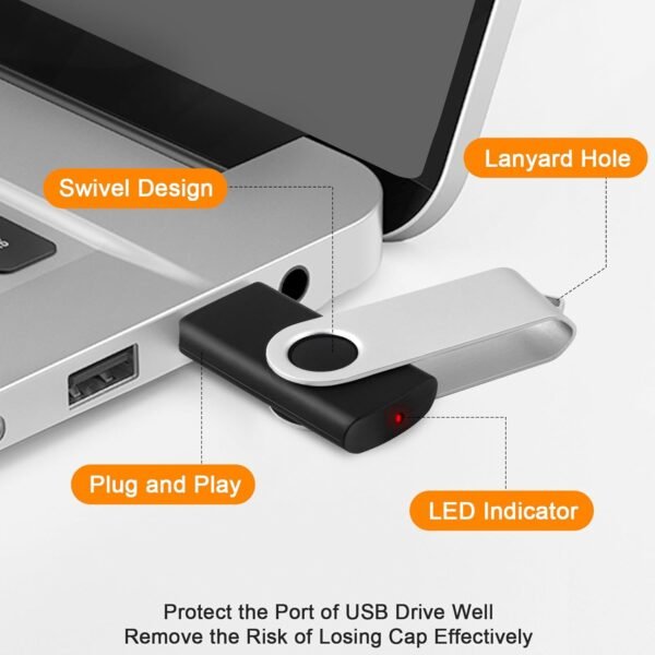 1GB USB Flash Drive 10 Pack, USB2.0 Thumb Drives Reminiscence... - Image 5