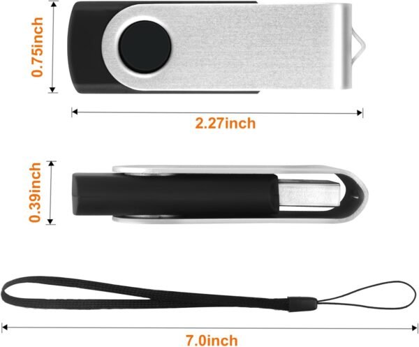 1GB USB Flash Drive 10 Pack, USB2.0 Thumb Drives Reminiscence... - Image 7