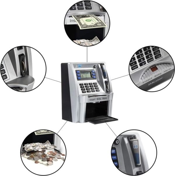 2024 Upgraded ATM Saving Piggy Financial institution for Actual Cash for ... - Image 4