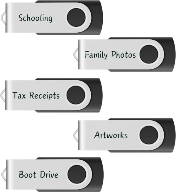 10-Pack Enfain 16GB USB 2.0 Swivel Flash Drives: Sharea... - Image 8