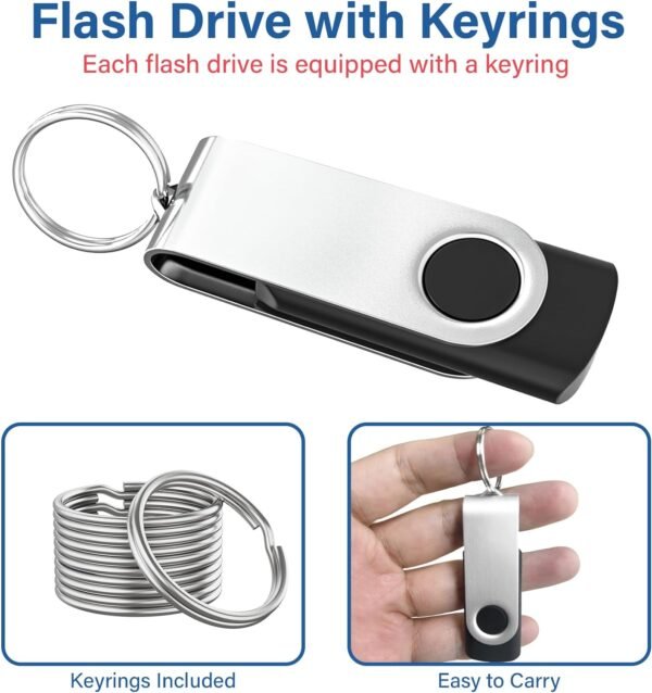 USB Flash Drives 2GB 10 Pack, Wooolken USB 2.0 Thumb Dr... - Image 5