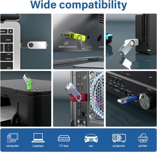 USB Flash Drives 2GB 10 Pack, Wooolken USB 2.0 Thumb Dr... - Image 6