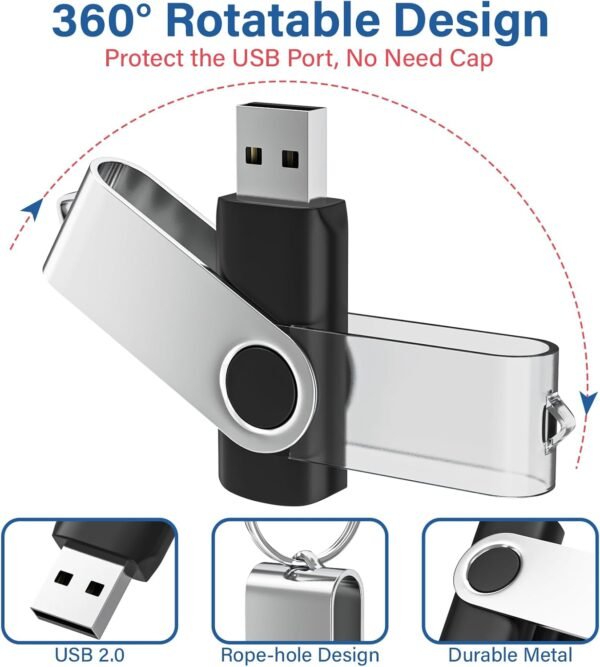USB Flash Drives 2GB 10 Pack, Wooolken USB 2.0 Thumb Dr... - Image 8
