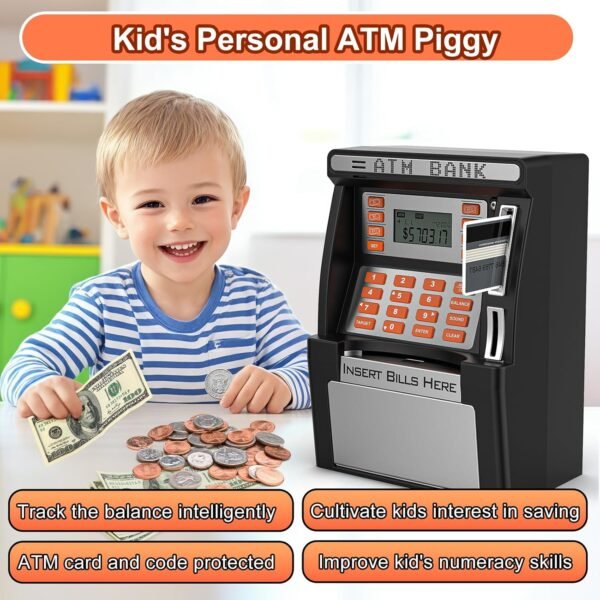 ATM Piggy Financial institution for Children, Upgraded Energy-Off Reminiscence Func... - Image 5