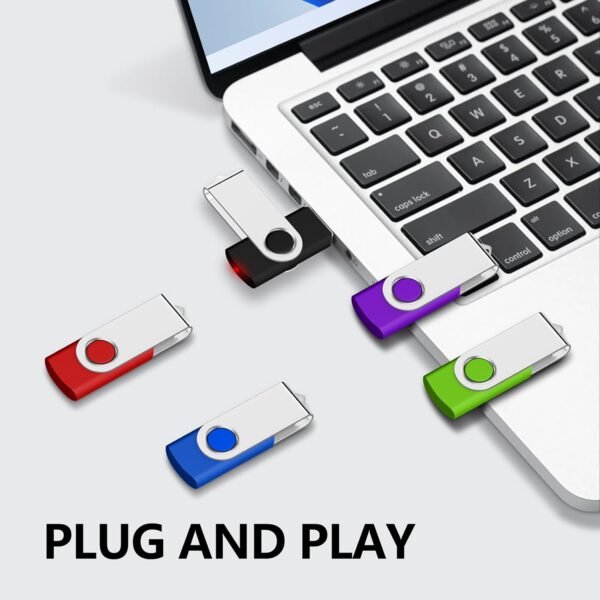 AreTop Bulk Flash Drives 4GB 20 Pack USB2.0 Swivel Bulk... - Image 3