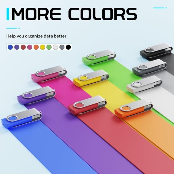 FEBNISCTE 16GB Flash Drive, Soar Drive 10 Pack, Memoria... - Image 8
