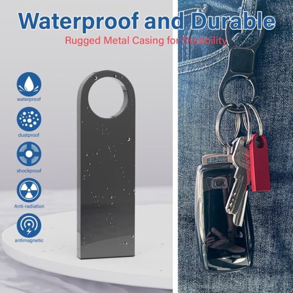 20 Pack 4GB USB Flash Drive with Keychains, Wooolken Sl... - Image 4