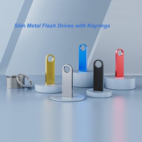 20 Pack 4GB USB Flash Drive with Keychains, Wooolken Sl... - Image 6