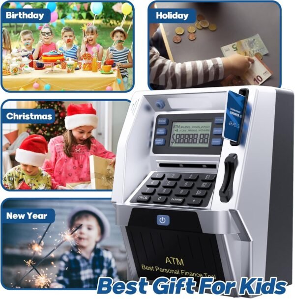 Blingbin Upgraded ATM Piggy Financial institution for Children, ATM Financial institution Mac... - Image 8