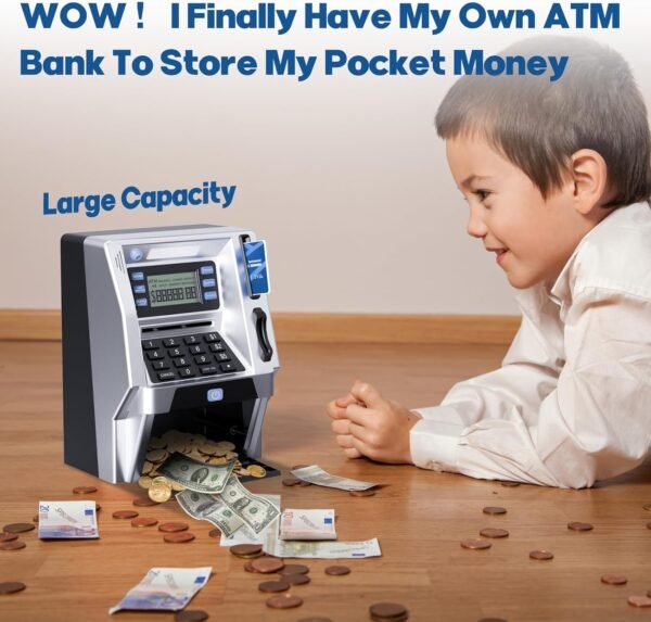 Blingbin Upgraded ATM Piggy Financial institution for Children, ATM Financial institution Mac... - Image 9