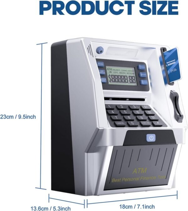 Blingbin Upgraded ATM Piggy Financial institution for Children, ATM Financial institution Mac... - Image 10