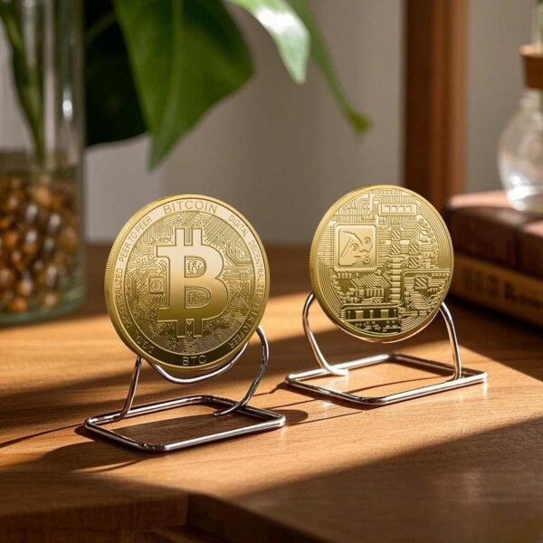 Bitcoin Coin Memento Gold Plated with Protecting Case ... - Image 3