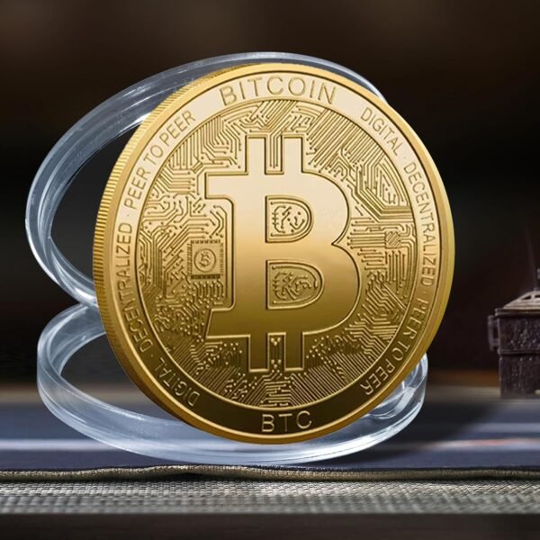 Bitcoin Coin Memento Gold Plated with Protecting Case ... - Image 7