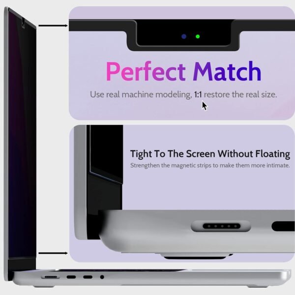 Magnetic Privateness Display for MacBook Professional 14 Inch (2021-2... - Image 7