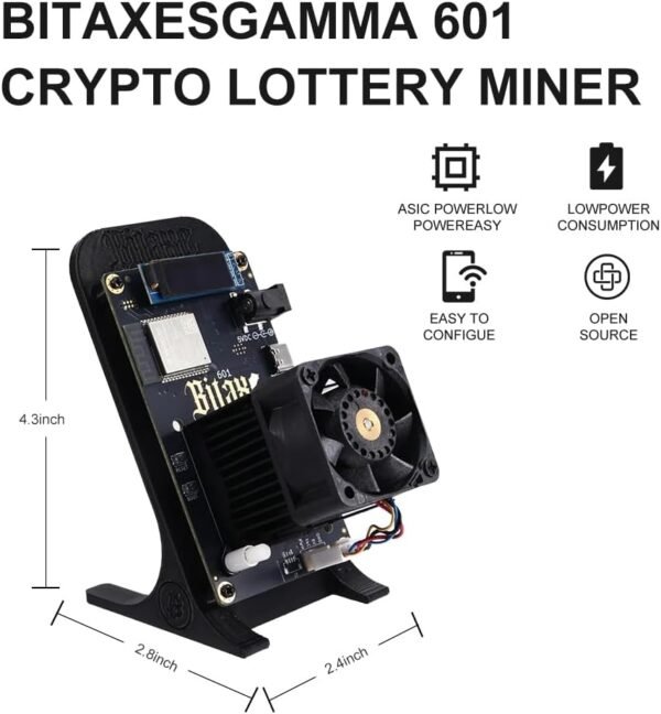 Bitaxe 601 Gamma Bitcoin Miner 1.2TH/s Solo Miners BM13... - Image 3