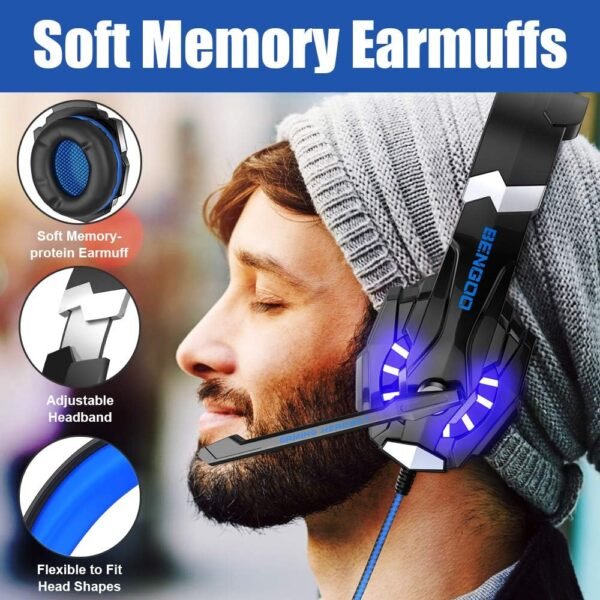 BENGOO G9000 Stereo Gaming Headset for PS4 PC Xbox One ... - Image 4