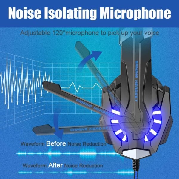 BENGOO G9000 Stereo Gaming Headset for PS4 PC Xbox One ... - Image 5