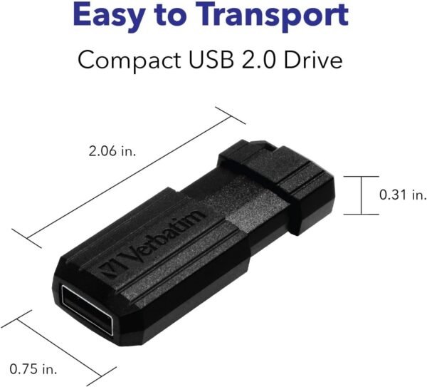 Verbatim 32GB PinStripe Retractable USB 2.0 Flash Thumb... - Image 3