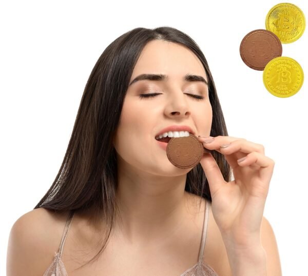 50 Unique Crypto Bitcoin Chocolate Cash, Made with P... - Image 4