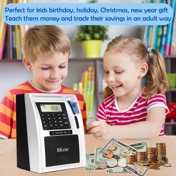 Youngsters Speaking ATM Piggy Financial institution for Actual Cash with Twin De... - Image 7