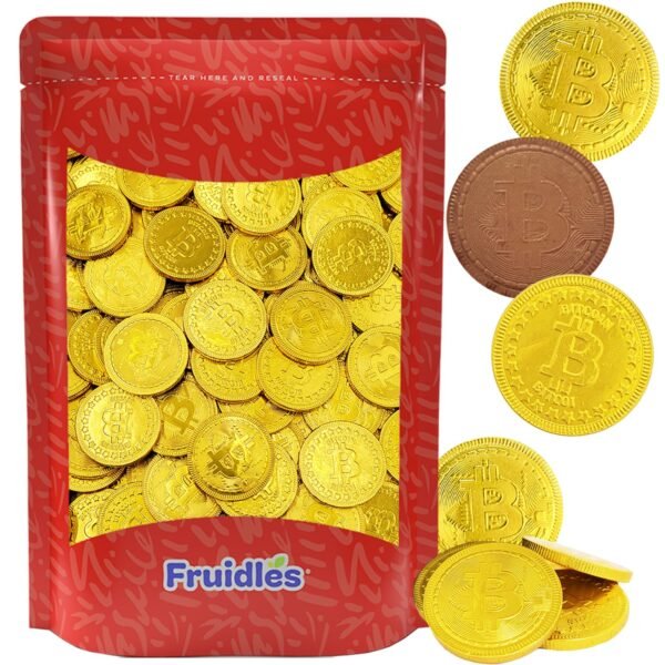 50 Unique Crypto Bitcoin Chocolate Cash, Made with P... - Image 2