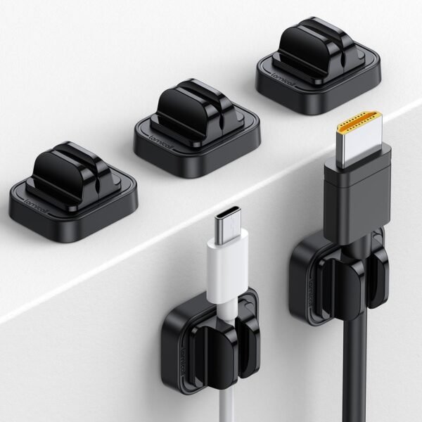 5Pack Cable Spring Holder Clips, Wire Organizer for Des... - Image 2