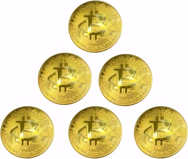 6PCS Gold Plated Bitcoin Cash - 40mm Diameter, 3mm Thi... - Image 2