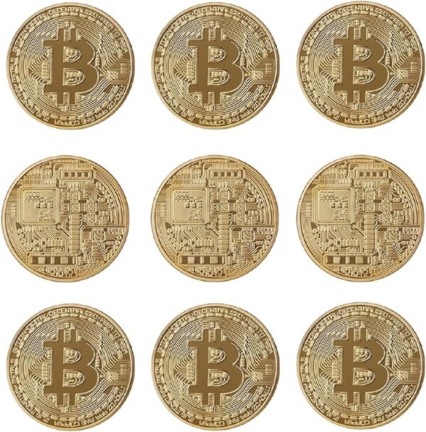 9PC Bitcoin Coin | Bodily Bitcoin with Protecting Cas... - Image 2