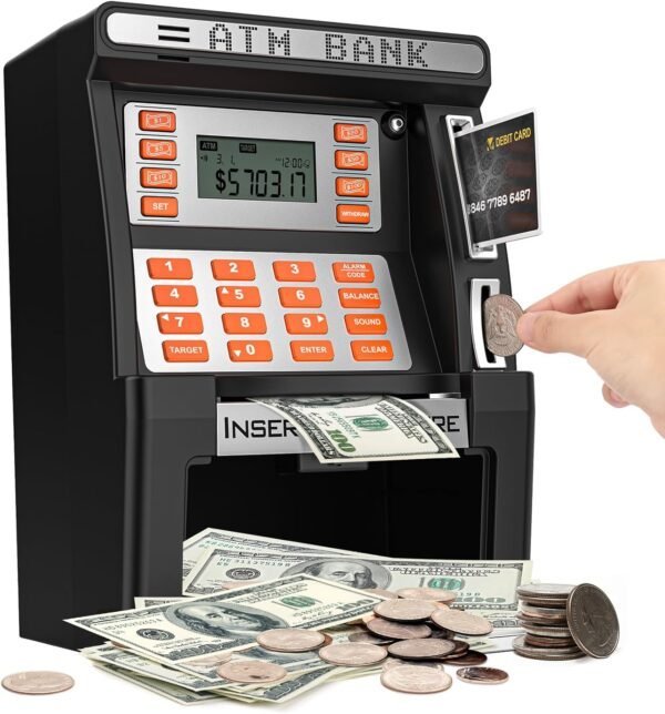 ATM Piggy Financial institution for Children, Upgraded Energy-Off Reminiscence Func... - Image 2