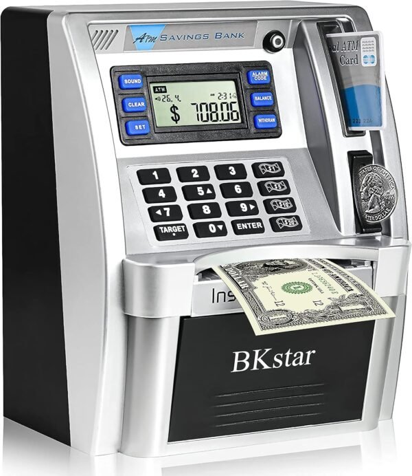 ATM Piggy Financial institution for Actual Cash for Youngsters/Boys with Energy-... - Image 2
