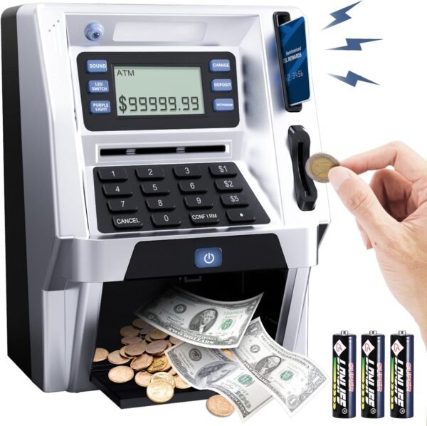Blingbin Upgraded ATM Piggy Financial institution for Children, ATM Financial institution Mac... - Image 2