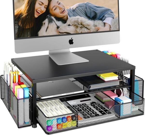Desk Organizer and Equipment, 2-Tier Pc Monitor... - Image 2