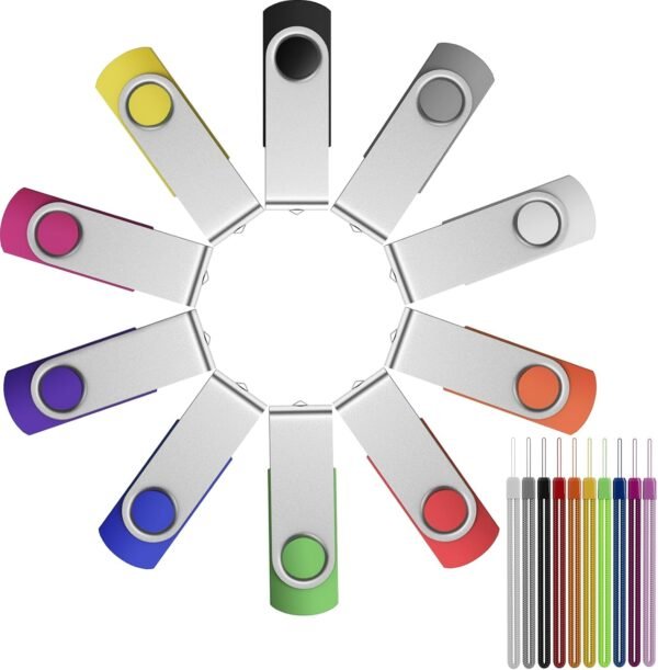 FEBNISCTE 16GB Flash Drive, Soar Drive 10 Pack, Memoria... - Image 2