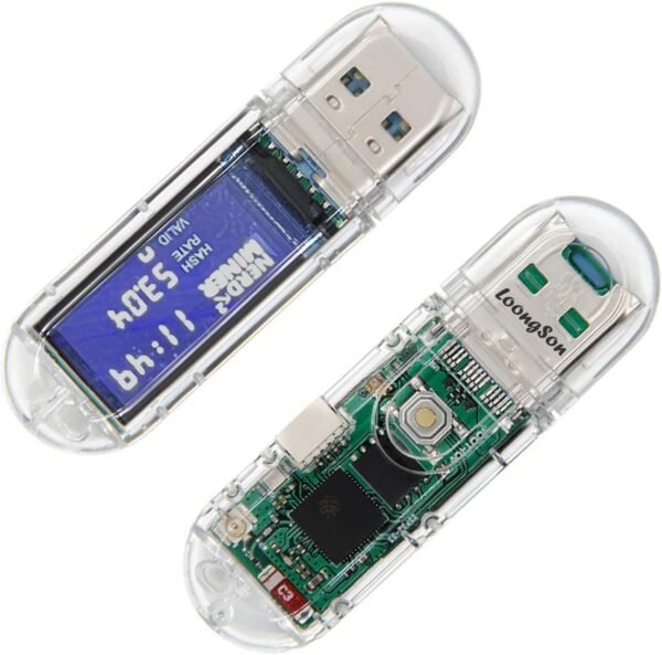 NerdMiner Bitcoins Miner V2 Dongle USB 75KH 1W T-Displa... - Image 2