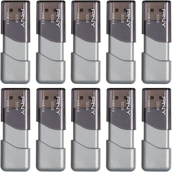 PNY 32GB Turbo Attaché 3 USB 3.0 Flash Drive, Silver (P... - Image 2
