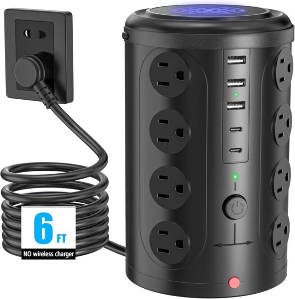 Tower Energy Strip Surge Protector with 16 Shops and 5... - Image 2