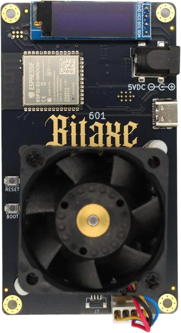 Bitaxe Gamma 601 BTC Miner 1.2TH/s, BM1370 ASIC Chip, 2... - Image 4