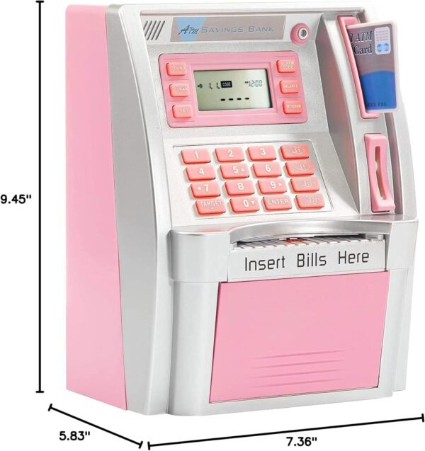 2024 Upgraded ATM Piggy Financial institution for Actual Cash for Children Advert... - Image 8