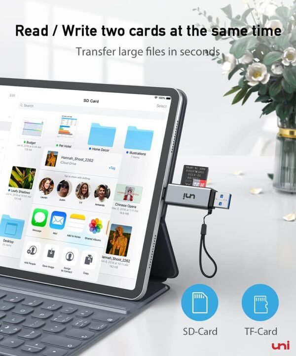 uni SD Card Reader, Excessive-Velocity USB C to Micro SD Card A... - Image 6
