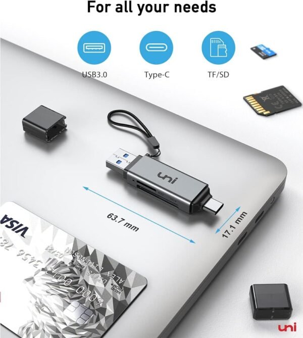 uni SD Card Reader, Excessive-Velocity USB C to Micro SD Card A... - Image 8