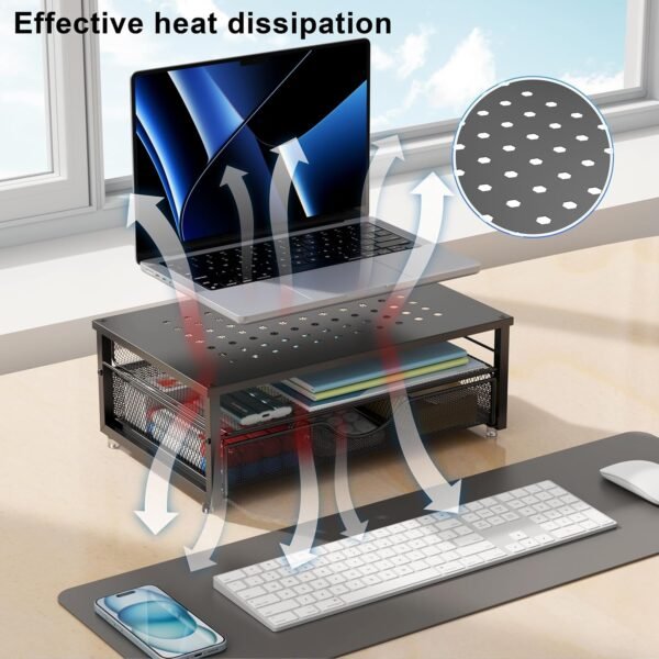 gianotter Pc Monitor Stand Riser, Desk Organizers... - Image 4