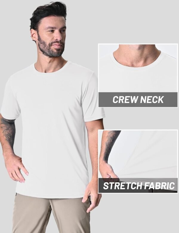 KINSWT Males's Exercise Athletic Shirts UPF 50+ Moisture W... - Image 5