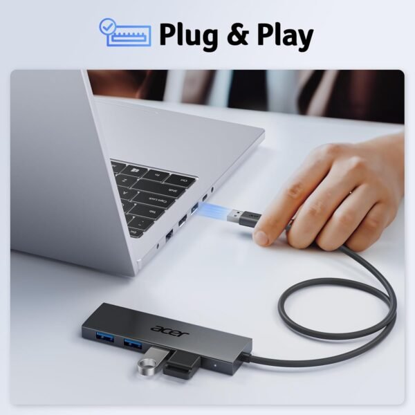 Acer USB Hub 4 Ports, A number of USB 3.0 Hub, USBA Splitt... - Image 5