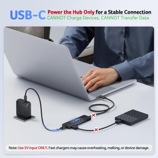 Acer USB Hub 4 Ports, A number of USB 3.0 Hub, USBA Splitt... - Image 6