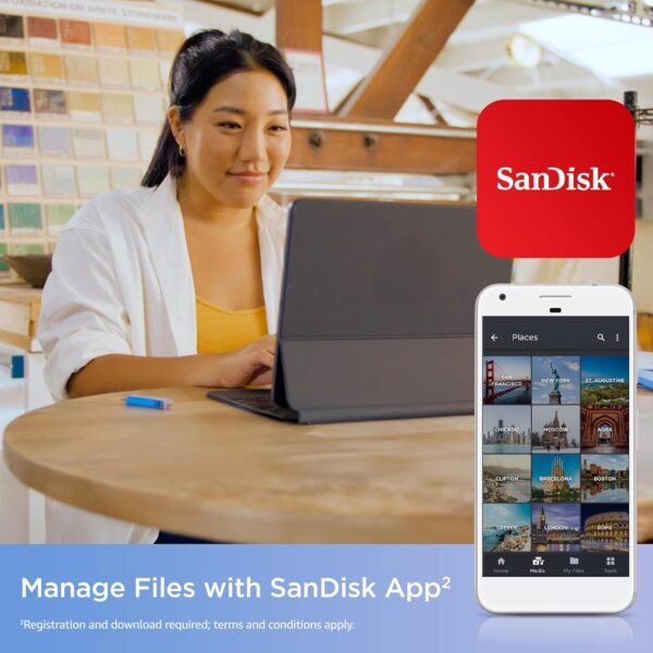 SanDisk 256GB Creator Cellphone Drive - for iPhone, iPad, L... - Image 6
