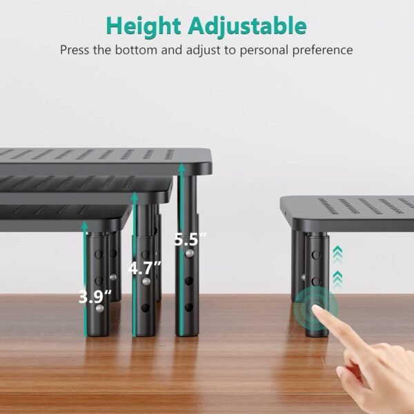 WALI Pc Monitor Stand for Desk, Adjustable Laptop computer... - Image 3