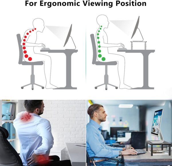 WALI Pc Monitor Stand for Desk, Adjustable Laptop computer... - Image 6