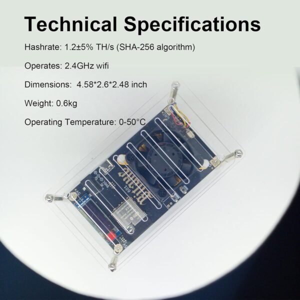 NerdRhino Bit Gamma - 1.2+TH/s Bitcoin Miner BM1370 ASI... - Image 6
